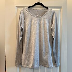 Nike Dri-FIT Light Gray Performance Shirt